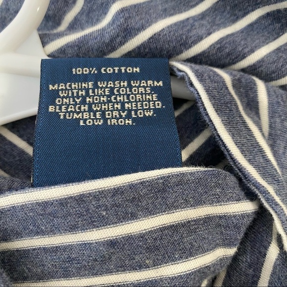 BILLS KHAKIS Blue Men’s Quarter Zip Striped Pullover Medium - Picture 5 of 5